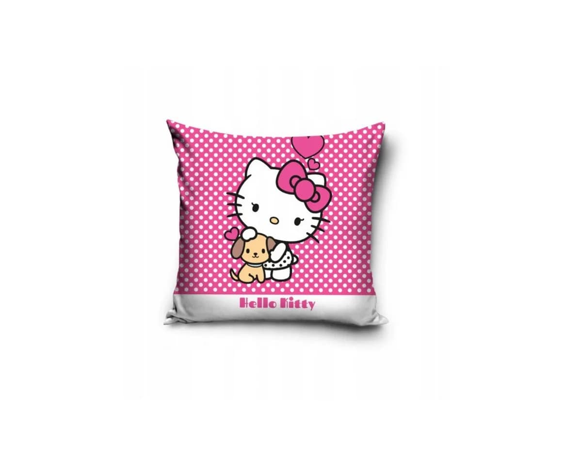 Hello Kitty Kissenbezug 40x40 Rosa Puppy Design