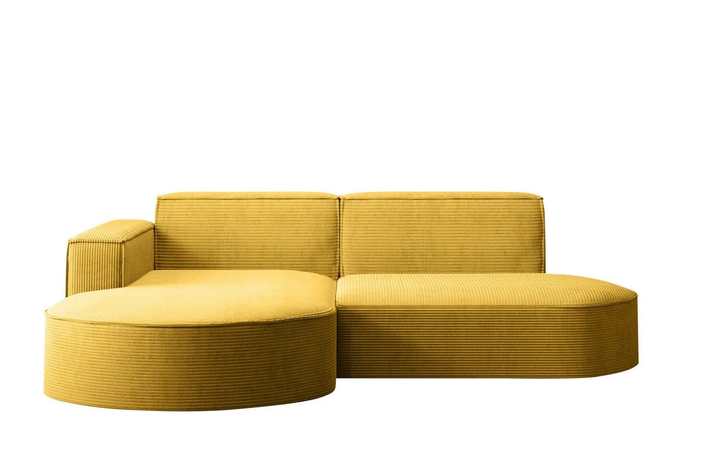 Kaiser Möbel Ecksofa MODENA STUDIO L-Form Cord Gelb
