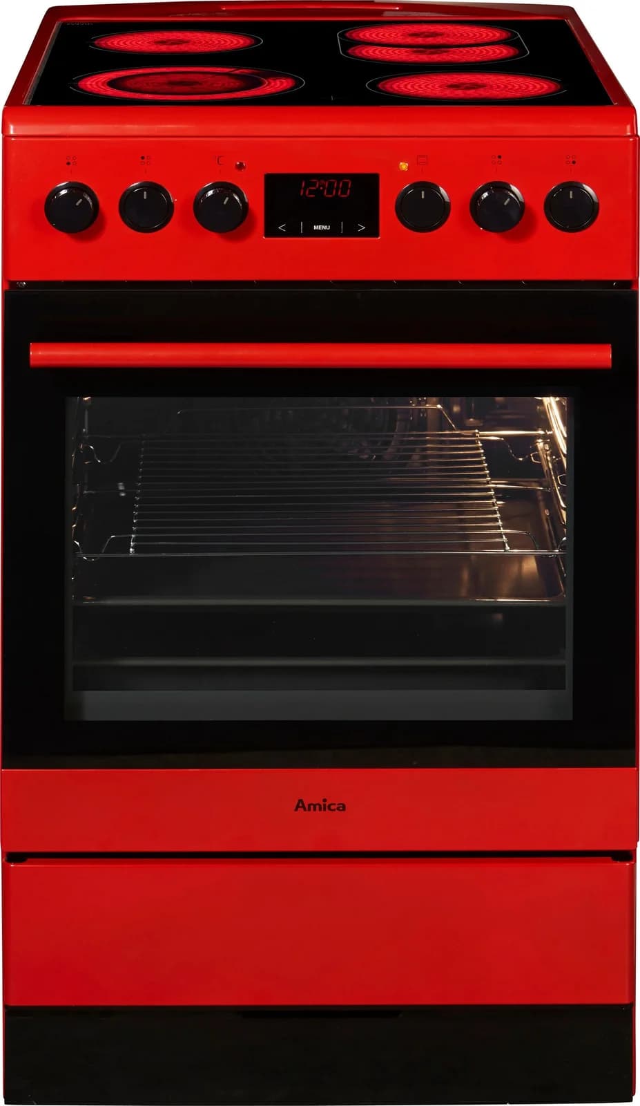 Amica Elektro-Standherd SHC 11504 R Rot 11 Programme