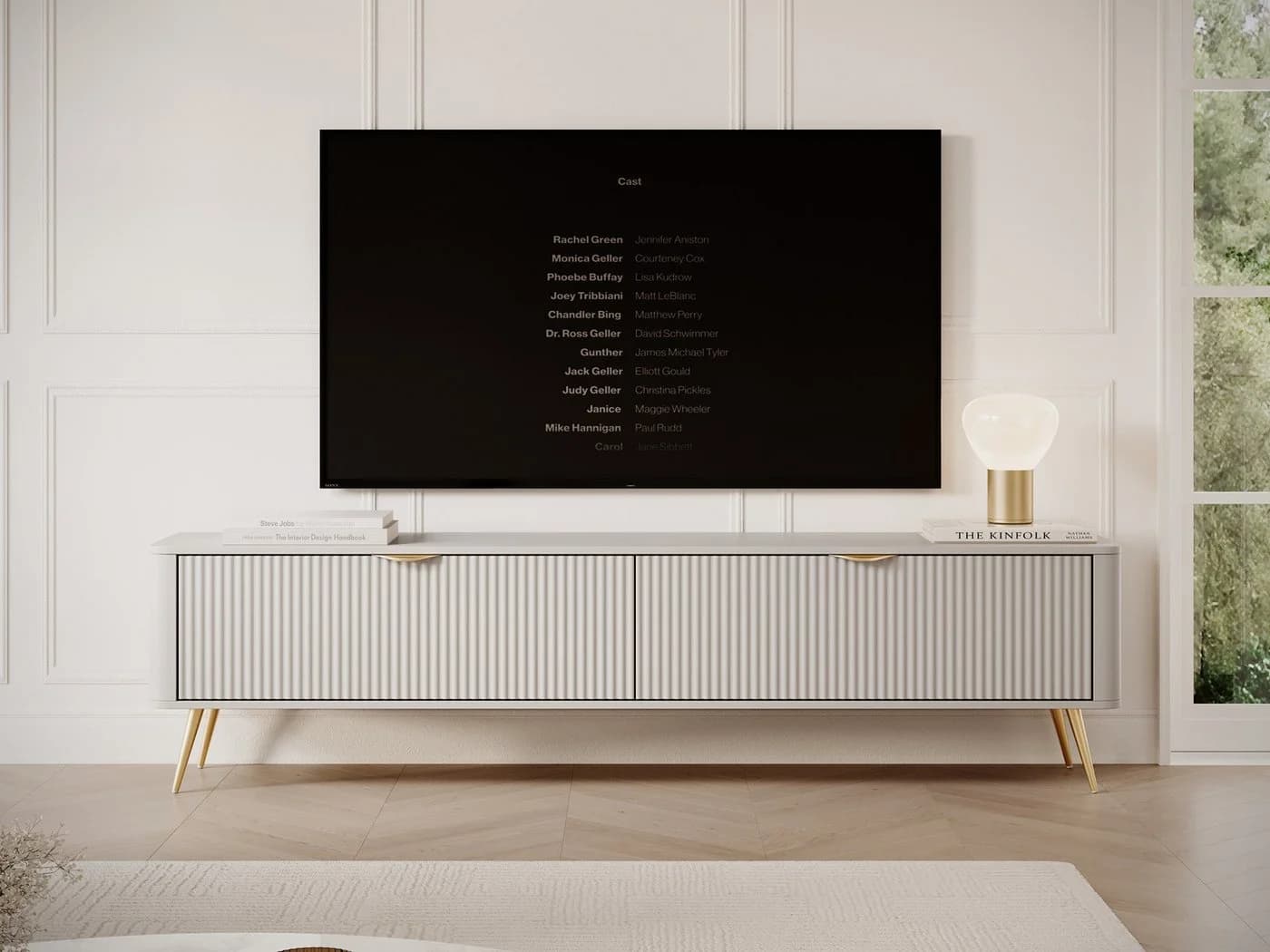 Compleo TV-Schrank BELLO Beige Modern Zweiteilig