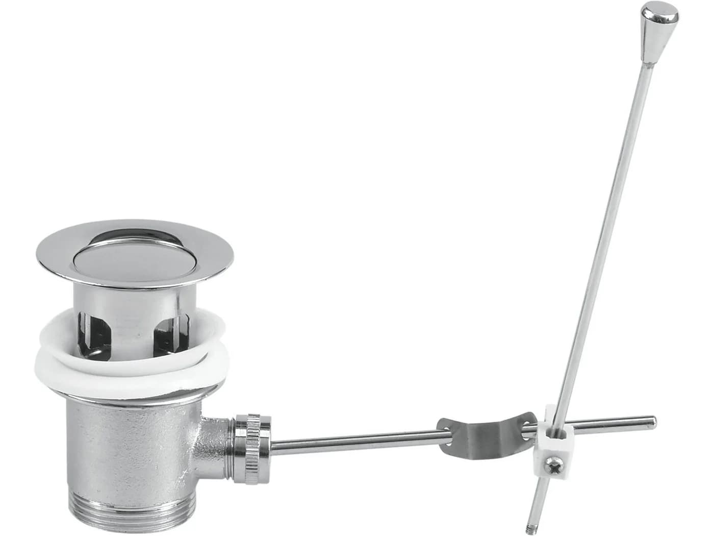 TRIZERATOP Automatischer Ablaufstopfen für Waschtisch, Messing, Chrom