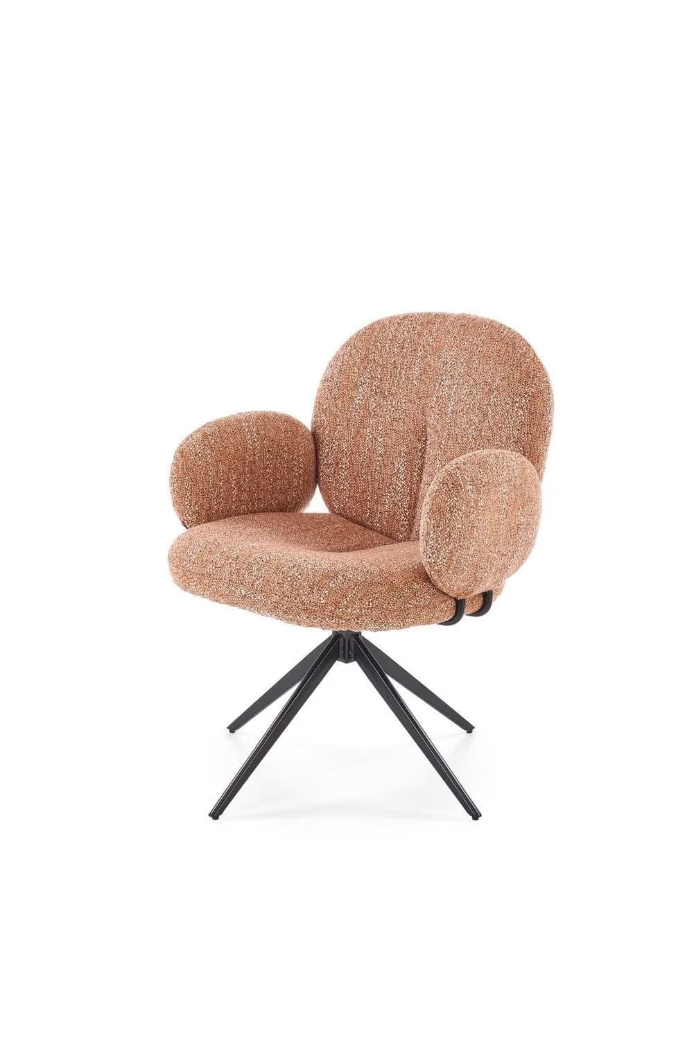 Berry Sessel 360° drehbar Rotbraun gepolstert