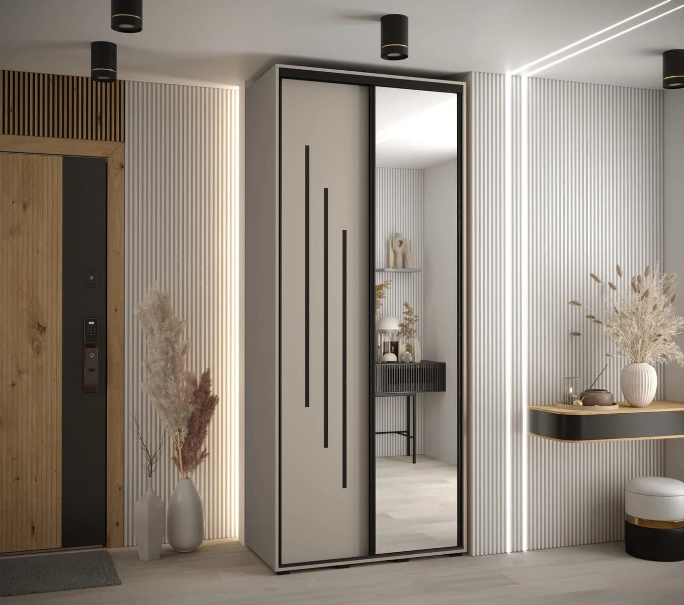 ABIKS MÖBEL Schwebetürenschrank Dakota 9 Schlafzimmerschrank