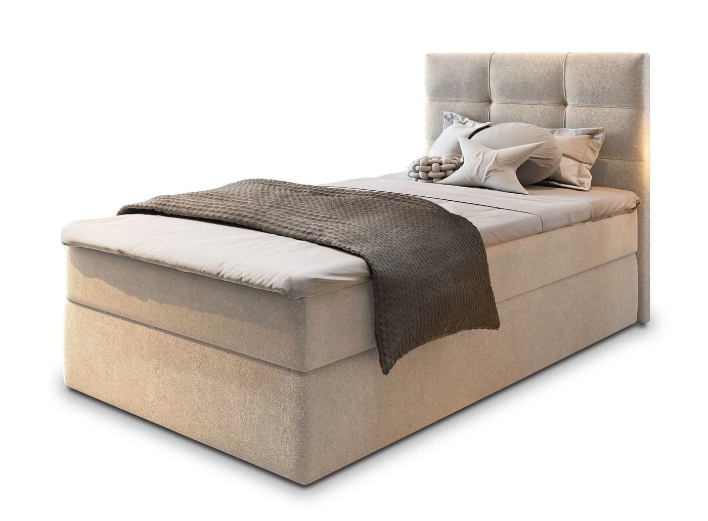Masseno Boxbett GLOS mit Bonell Matratze und Topper