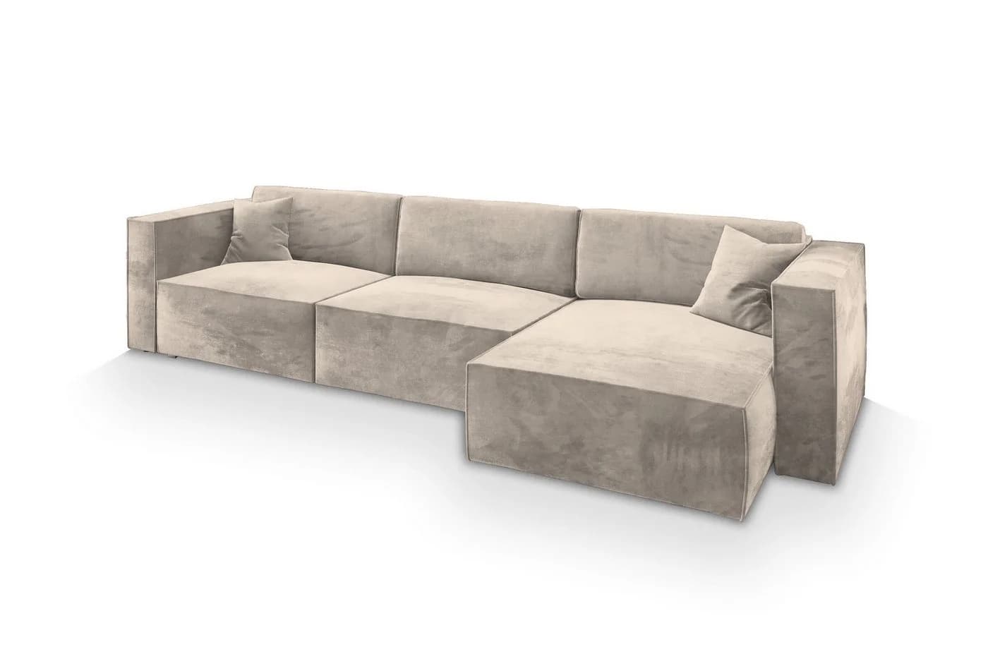 Masseno Ecksofa TOLMO mit Schlaffunktion und Bettkasten L-Form
