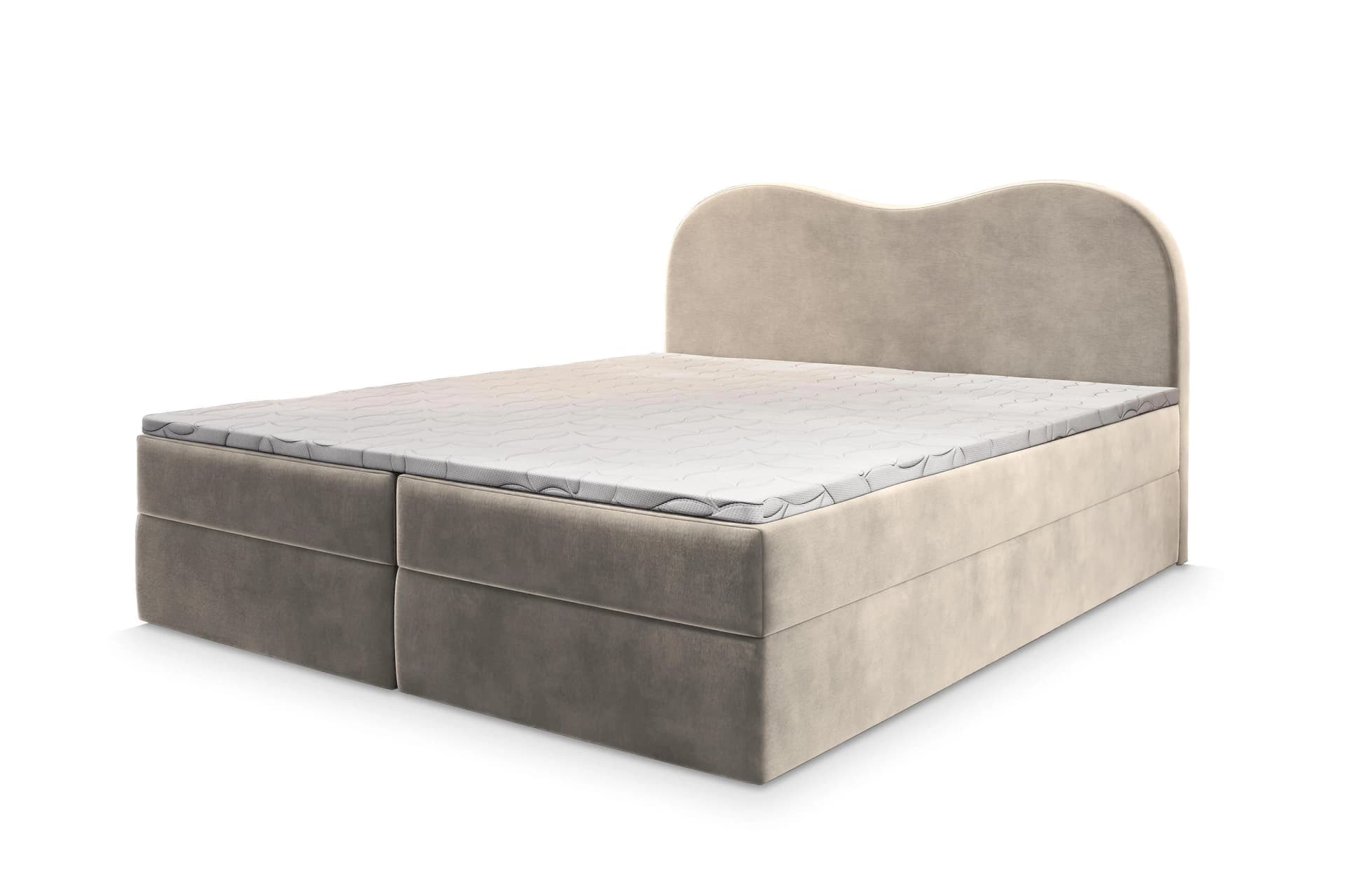 Masseno Boxbett FLUVIA 160x200 cm mit Bonell-Matratze & Topper