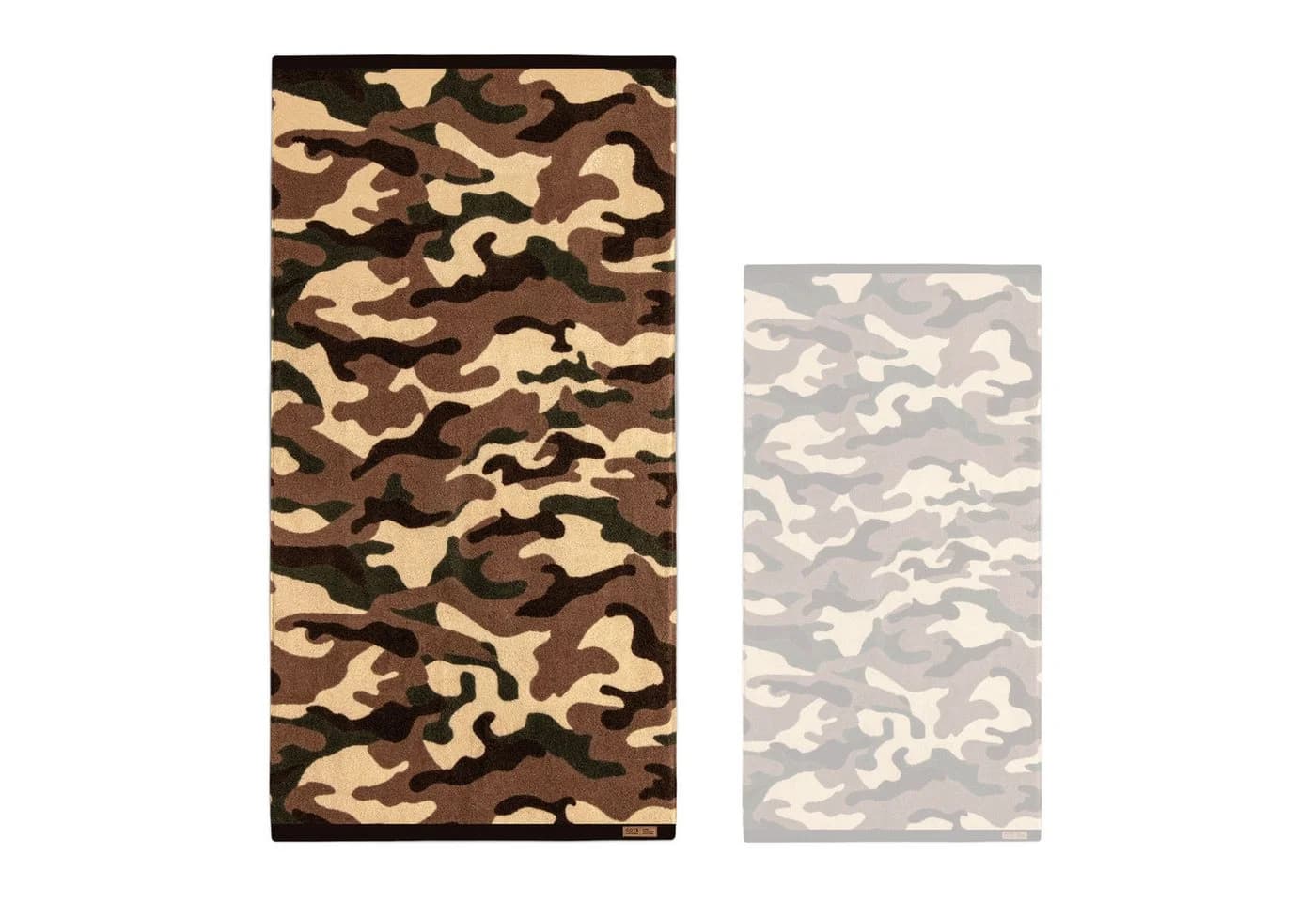 Zwoltex Badetuch Militär Design 600 g/m² Bio-Baumwolle