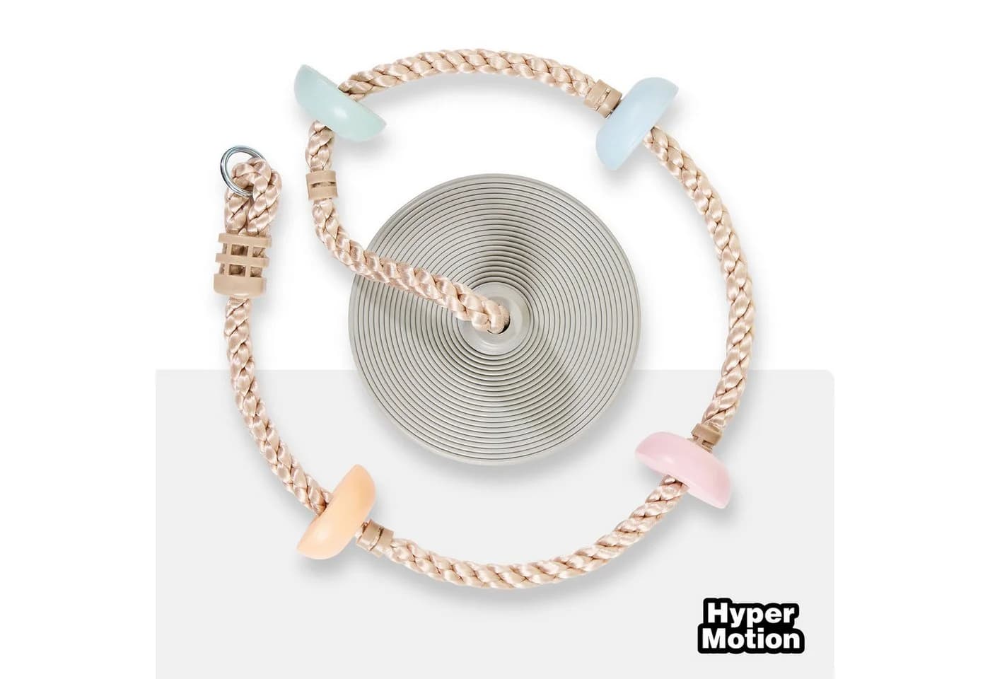 HyperMotion Kletterseil mit Schaukel und Scheibe 2 m
