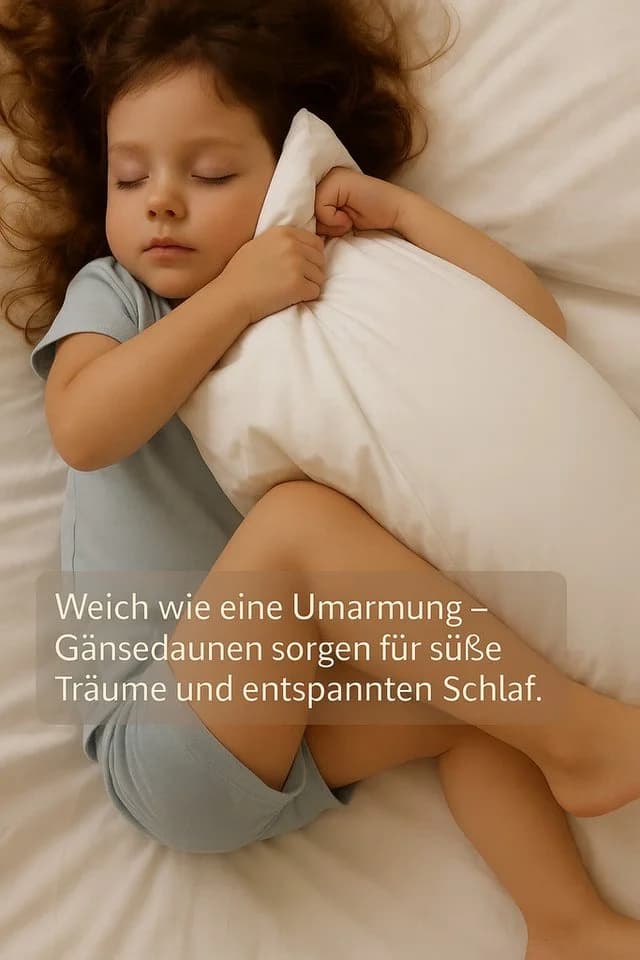 Veluma Gänsedaunenkopfkissen 3-Kammer 80% Gänsedaunen 20% Federn