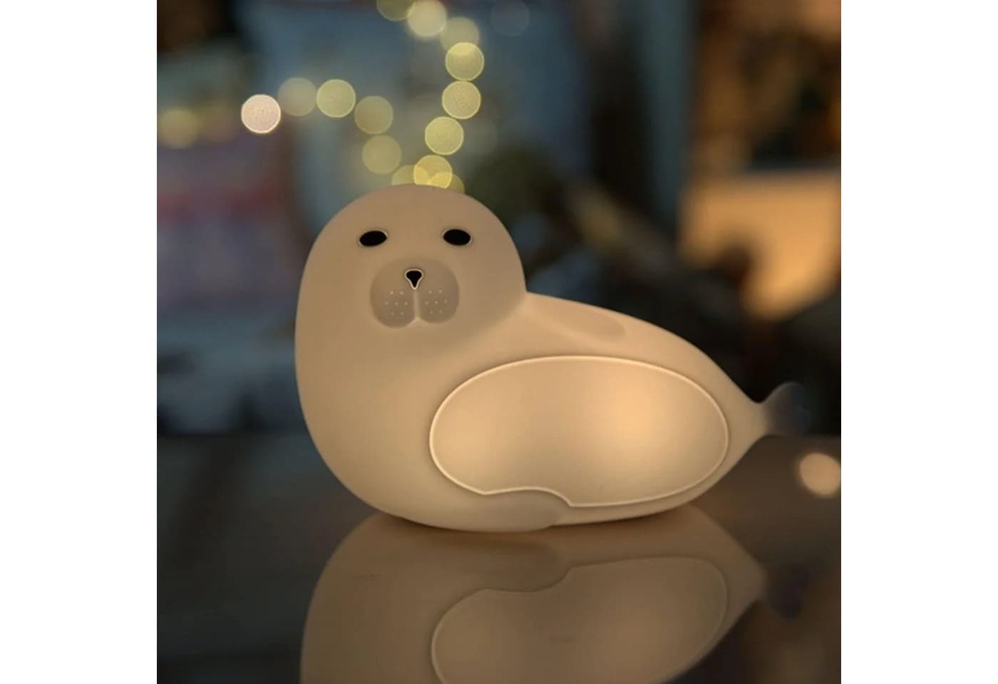 Rabbit & Friends LED Nachtlicht Robbe Silikon mit Fernbedienung