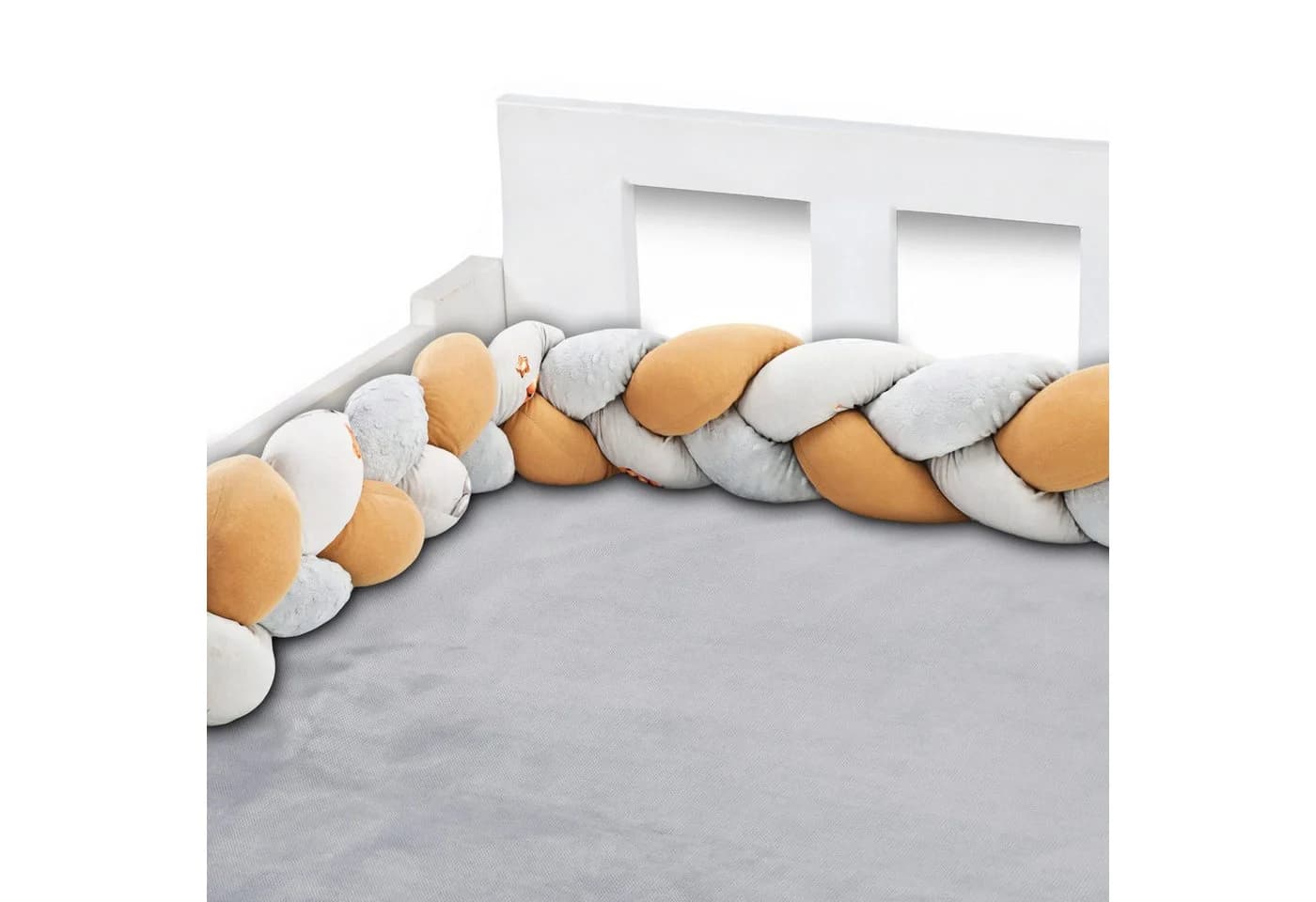 Totsy Baby Bettnestchen Bettschlange Kuschelkissen Beige