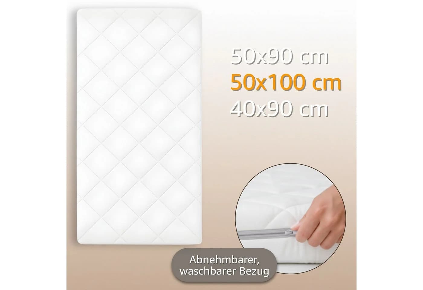 Totsy Baby Kindermatratze 120x60x5 cm Schaumstoff faltbar