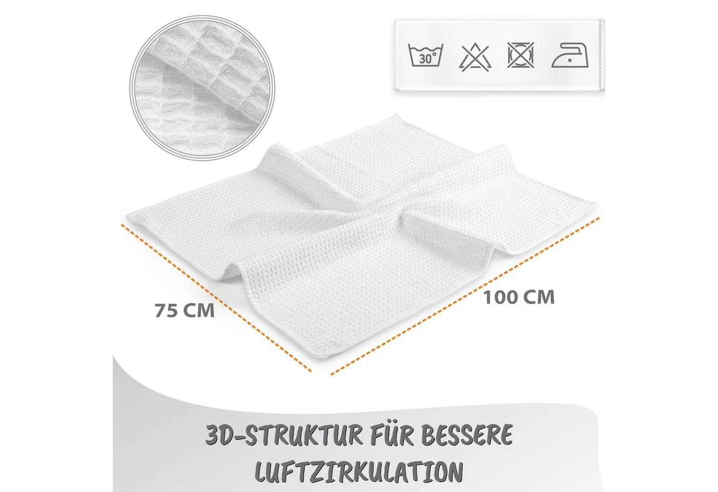 Totsy Baby Kuscheldecke Rosa 100% Baumwolle Waffelpiqué