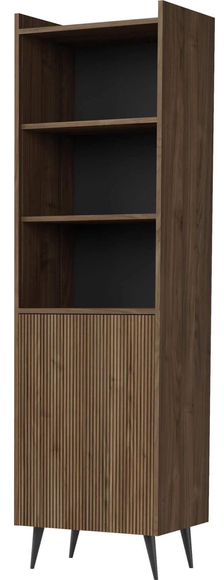 REGAL Arysa Braun Walnuss Holzoptik 52/182/41 cm
