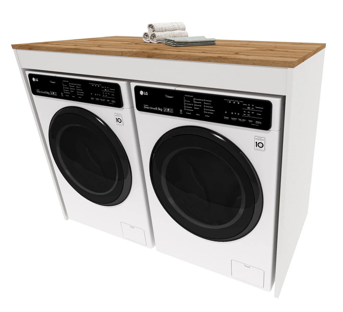 Raumhirsch Furniture Waschmaschinenumbauschrank Weiß 7 Farben