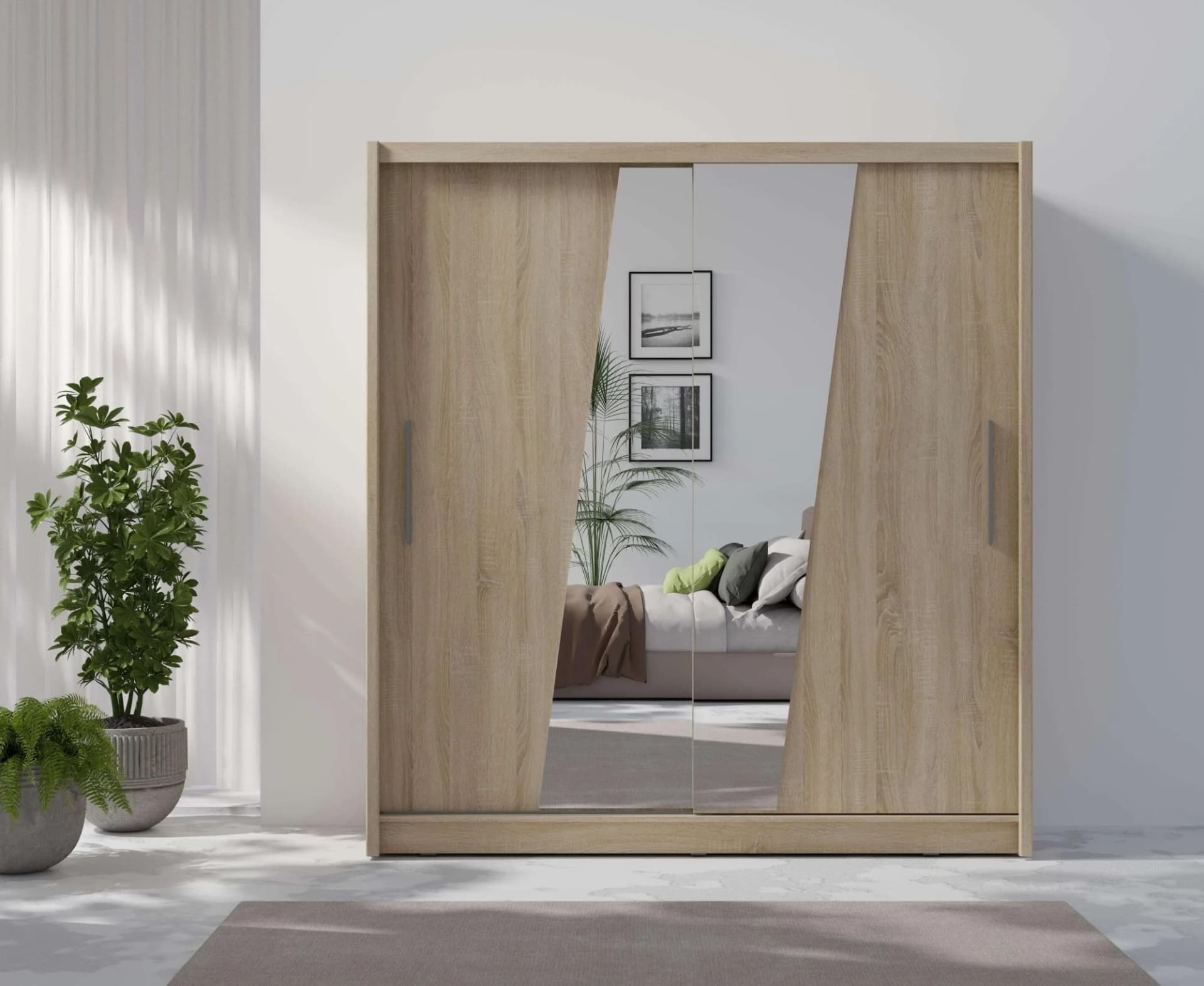 Kleiderschrank HOME AFFAIRE JULIETTA Schiebetürenschrank 10 Fächer