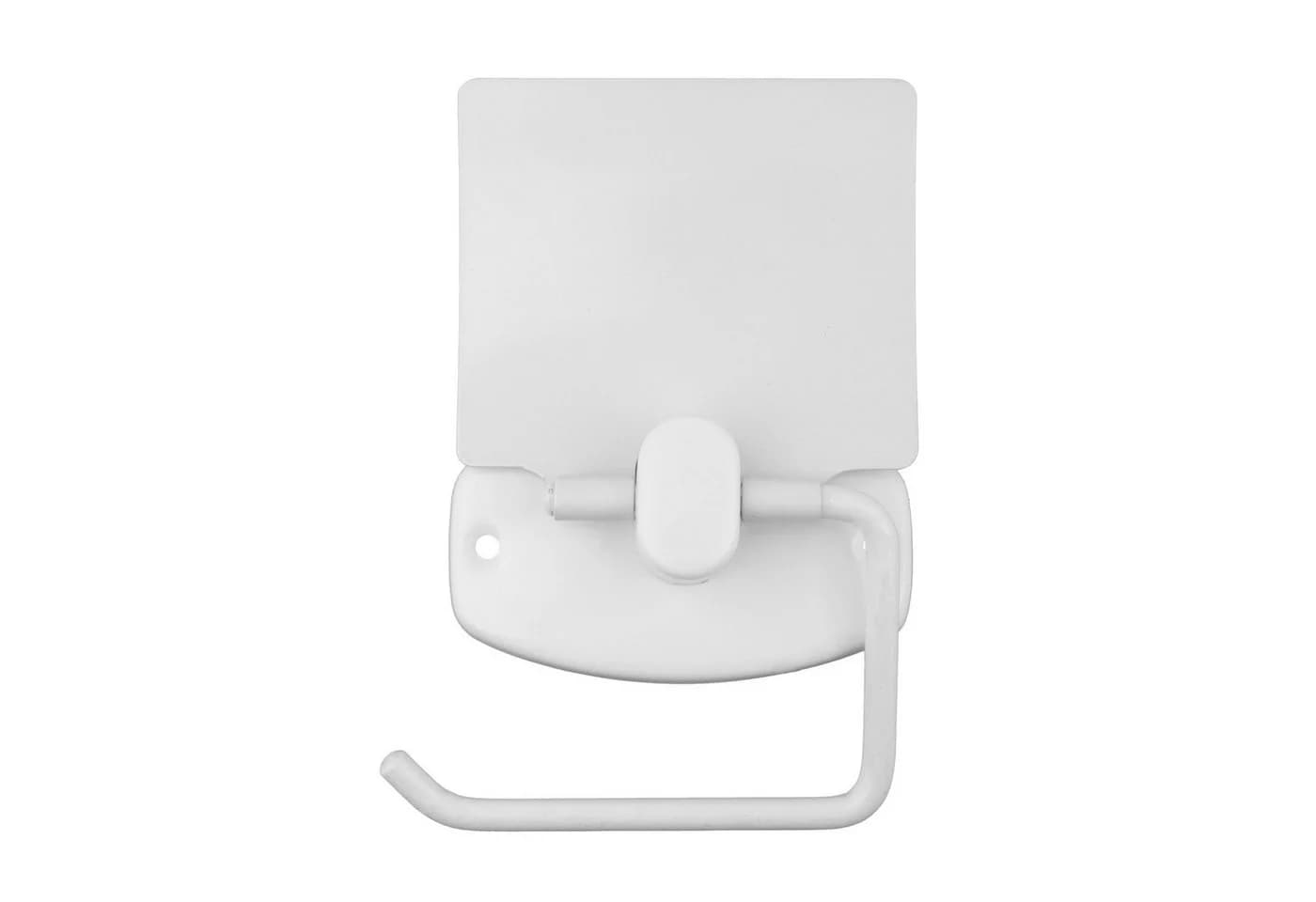 ABJ Toilettenpapierhalter mit Klappe Weiß Wandmontage