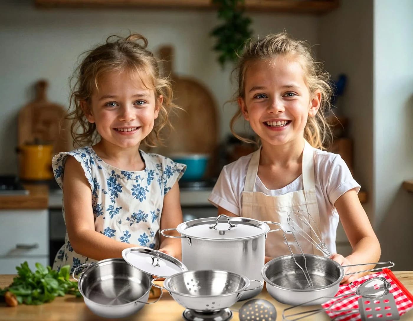 kinderplay Spielküche mit Rucksack 10-tlg. Kochset für Kinder