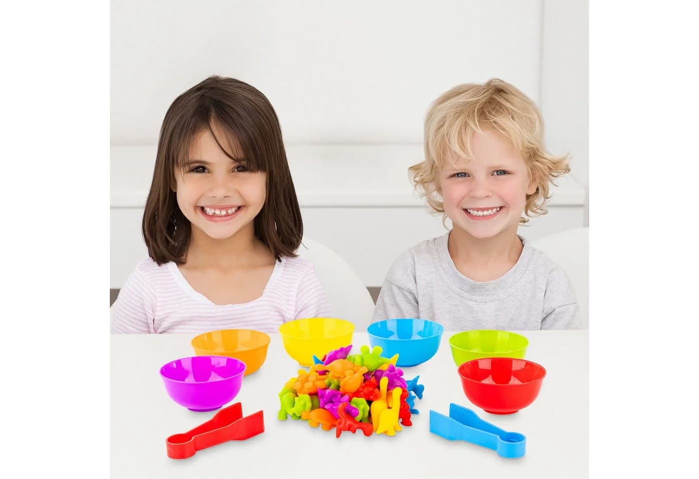 kinderplay Montessori Dinosaurier Lernspiel Farben Zählen