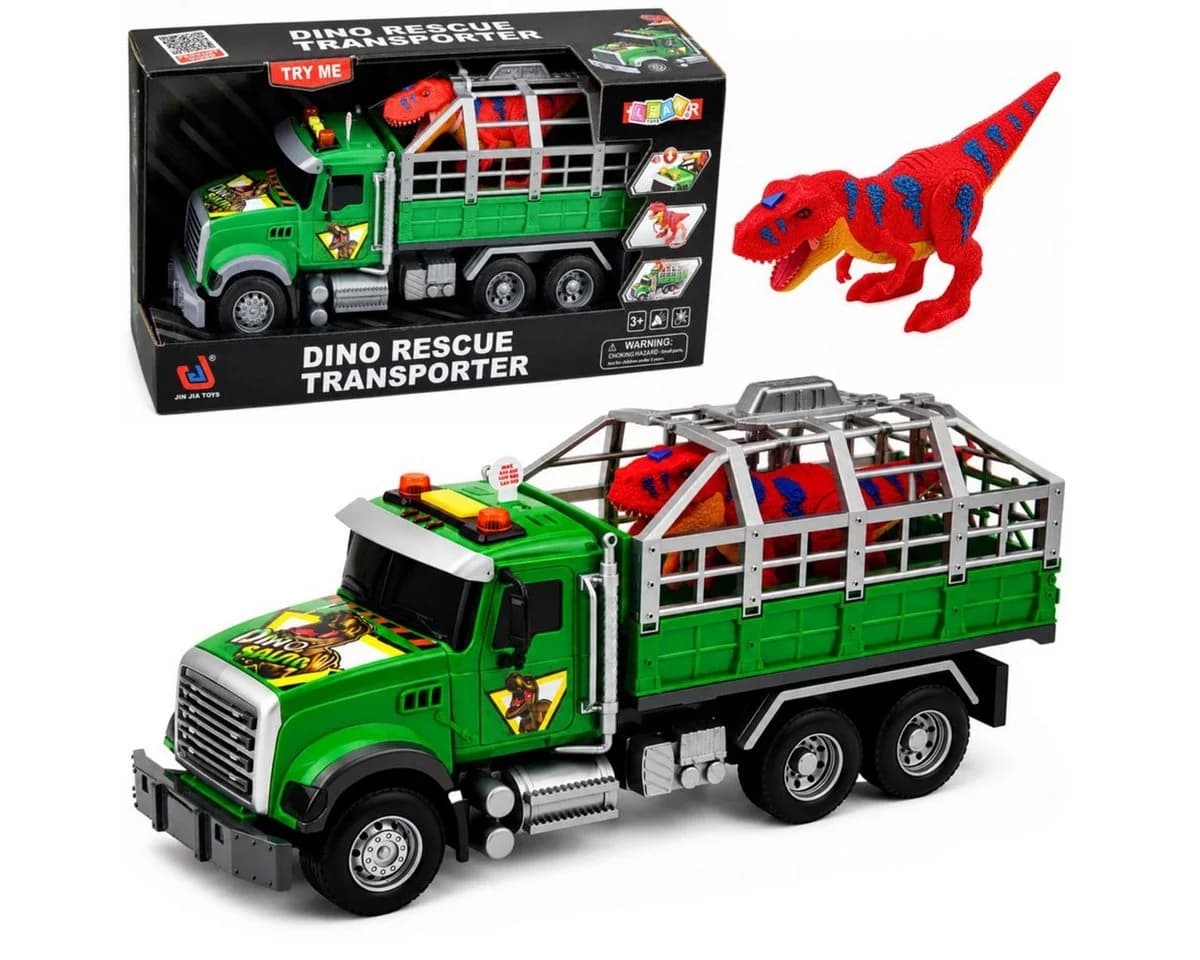Wisam Spielzeug-Auto Transporter-LKW mit Käfig und T-Rex