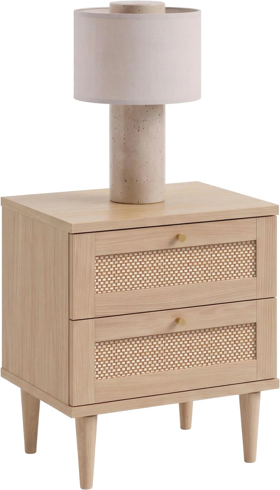 OTTO HOME Nachtkommode ELLIAN 2 Schubladen Elegancia Eiche