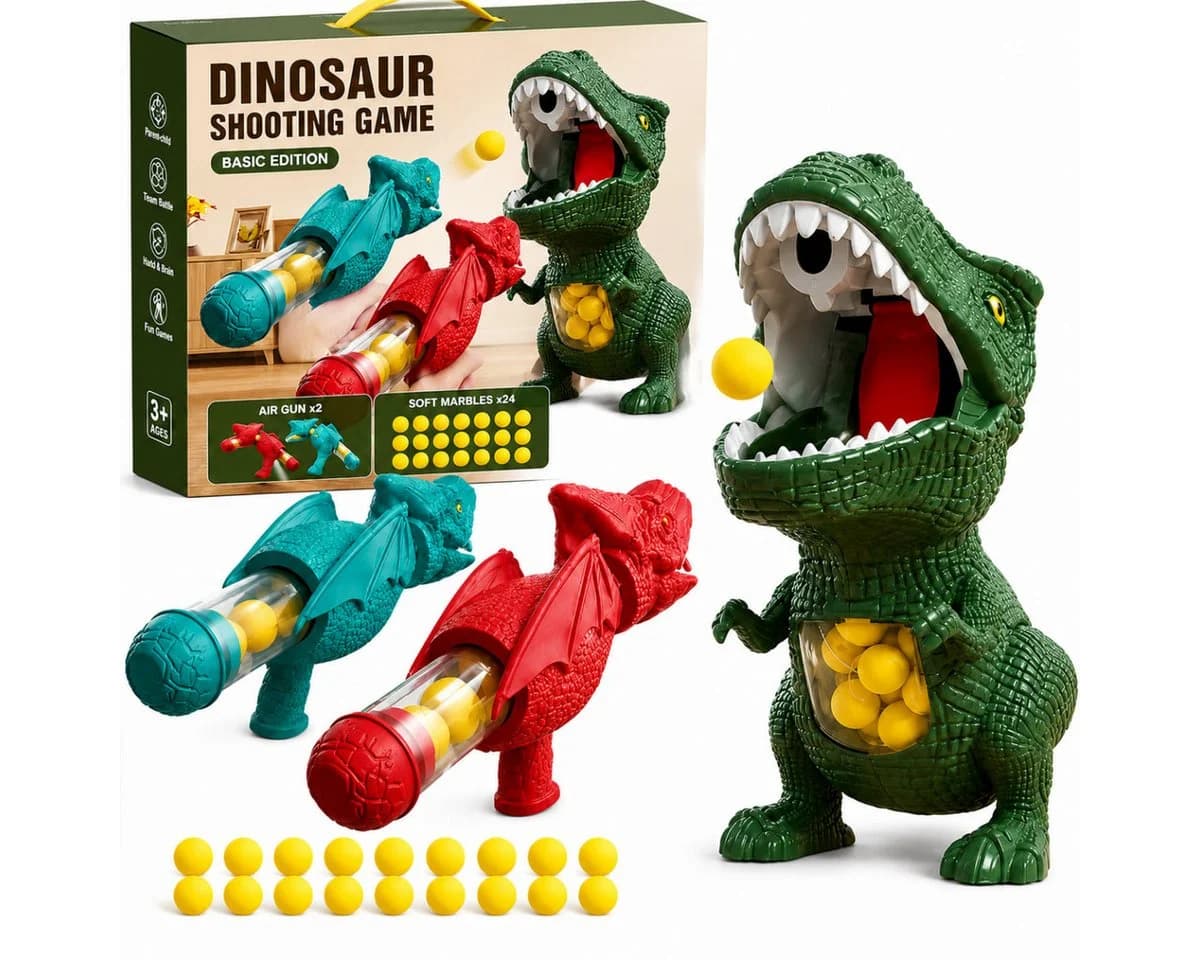 R2 Invest Dinosaurier Zielschießspiel mit Schaumstoffbällen ab 3 Jahren