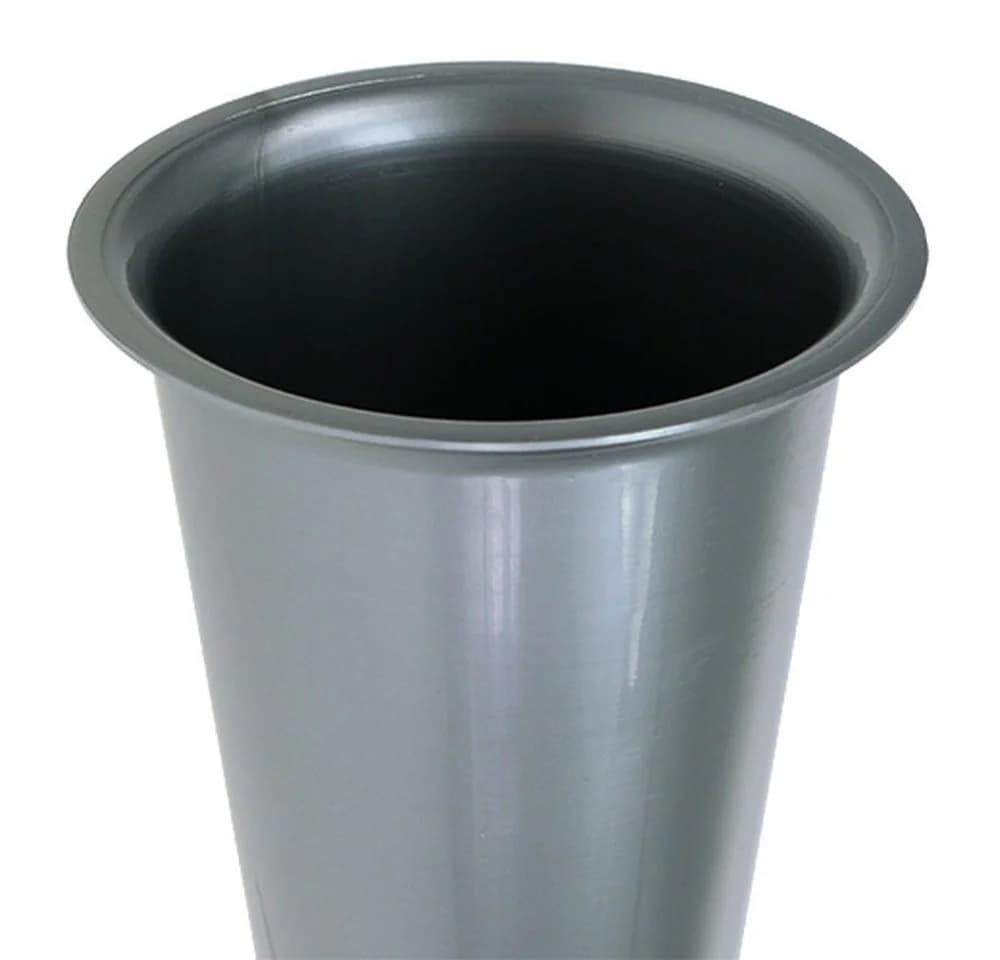 Florists Products Bodenvase Elegante Friedhofsblumenvase Silber