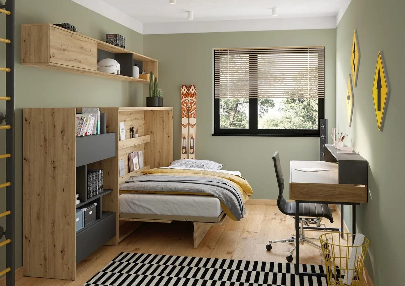 Compleo Schrankbett Lenart Wandklappbett mit Ablage