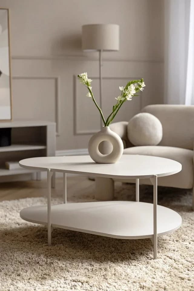 Beautysofa Couchtisch LUME MM-8 - Zweistufiger Design-Wohnzimmertisch