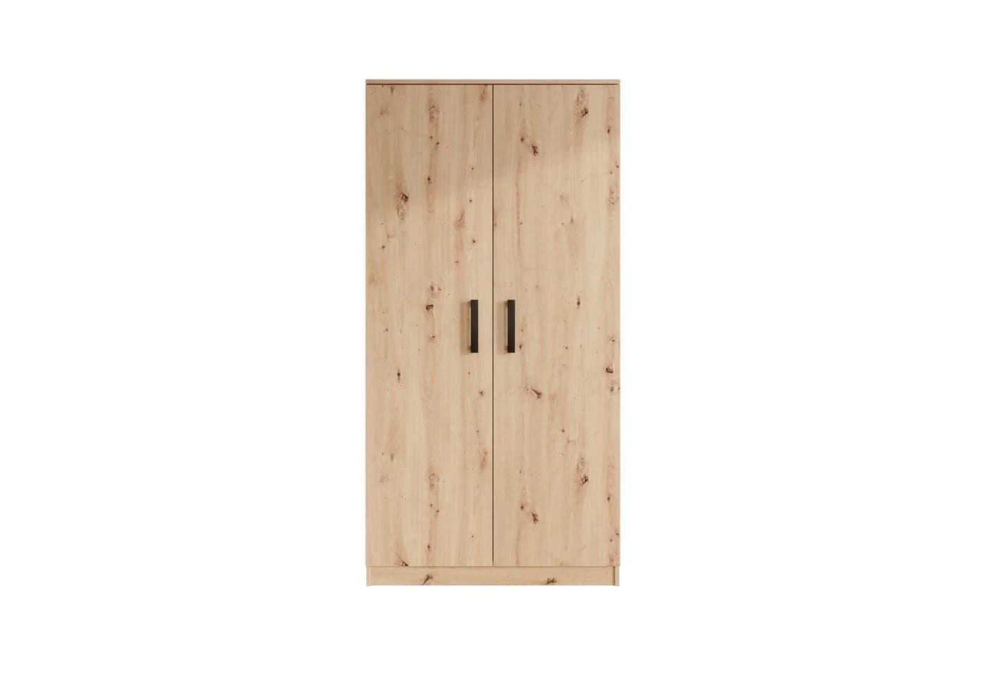 Beautysofa Kleiderschrank TREND 2-türig mit Selbsteinzug