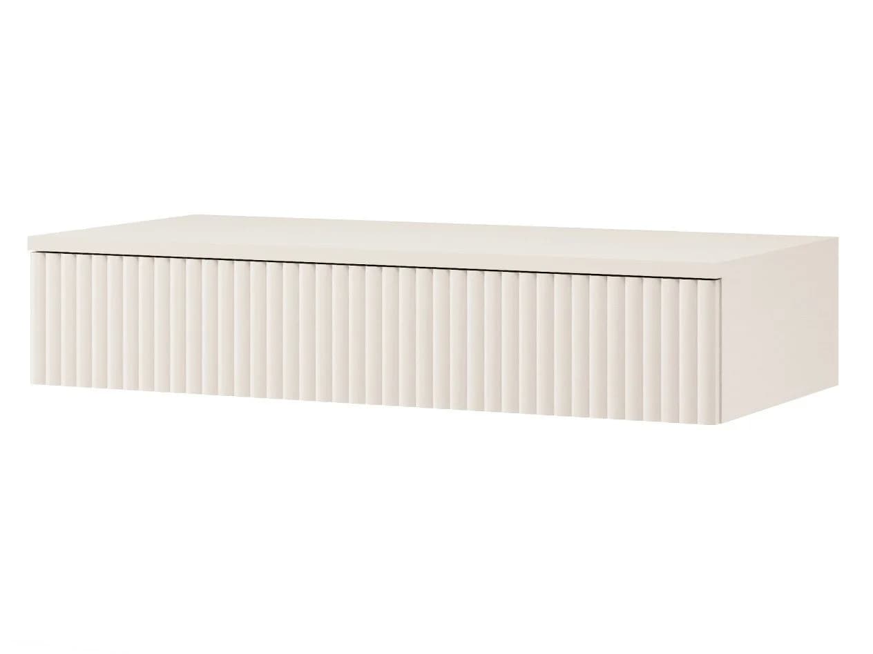 Beautysofa Konsolentisch Soft Hängend, Rillenfronten & Push-to-Open-System
