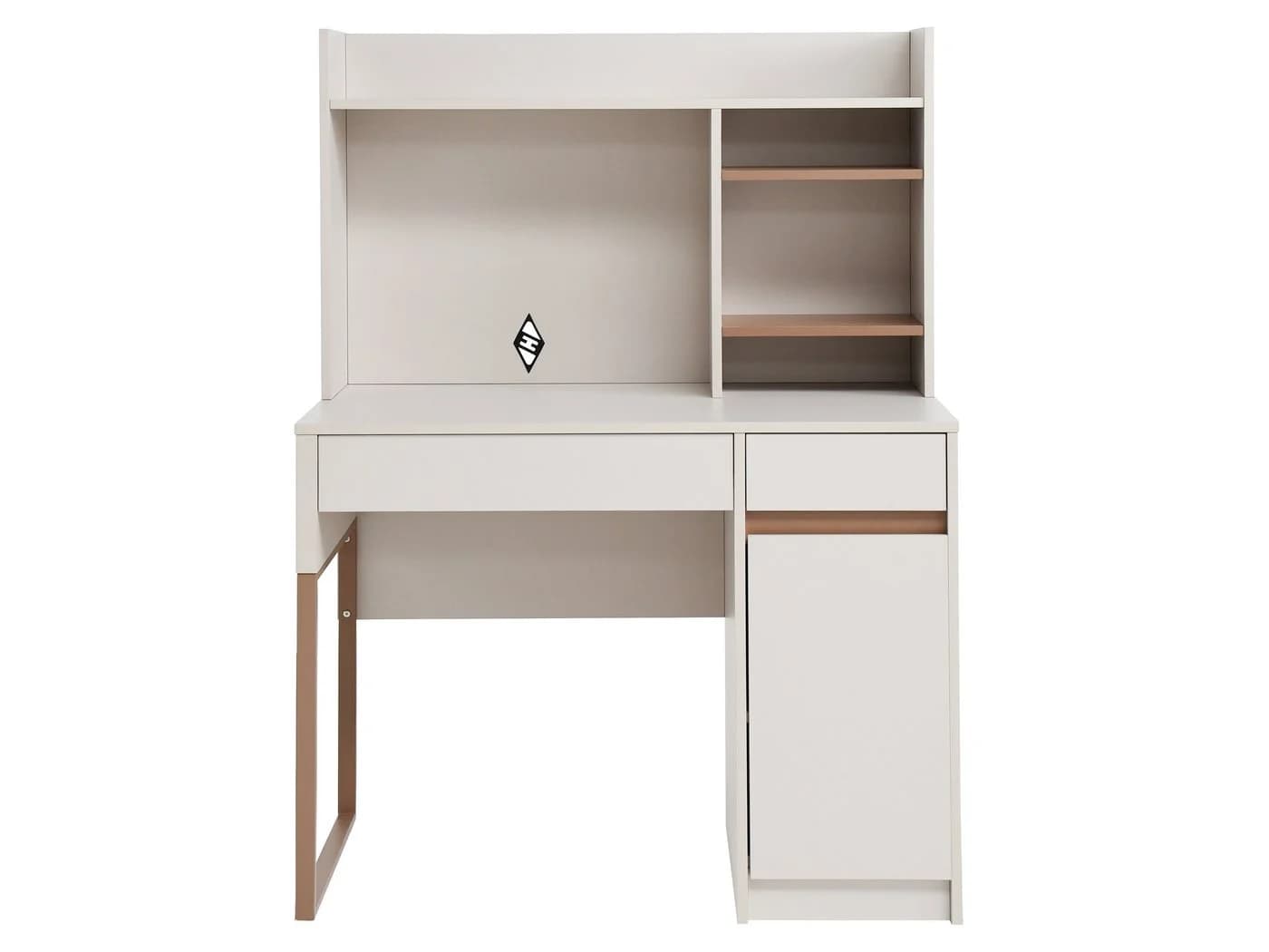 BOREO B12 Beautysofa Schreibtisch 100 cm mit Schrank & Schubladen