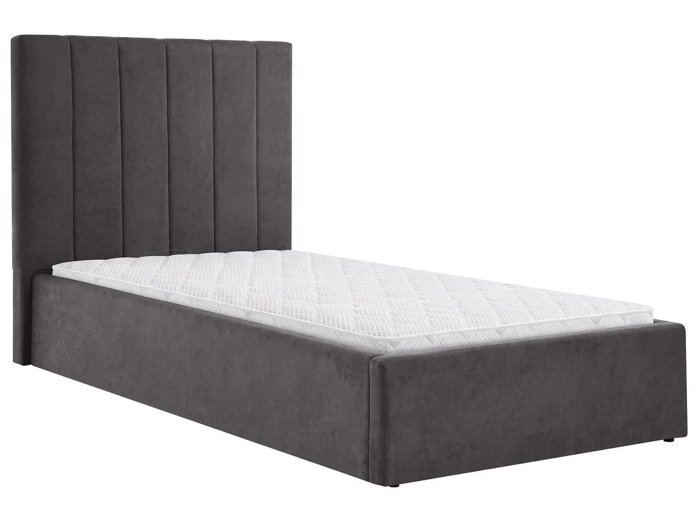 Beautysofa Jugendbett MELVIO mit Bettkasten Grau
