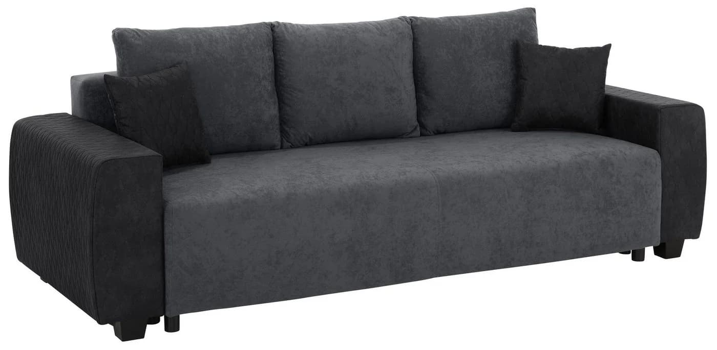 Home Affaire Schlafsofa Bella Grau Vintage-Optik mit Bettfunktion
