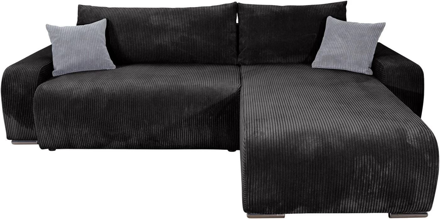 Ecksofa COLLECTION AB Pia Anthrazit mit Bettfunktion
