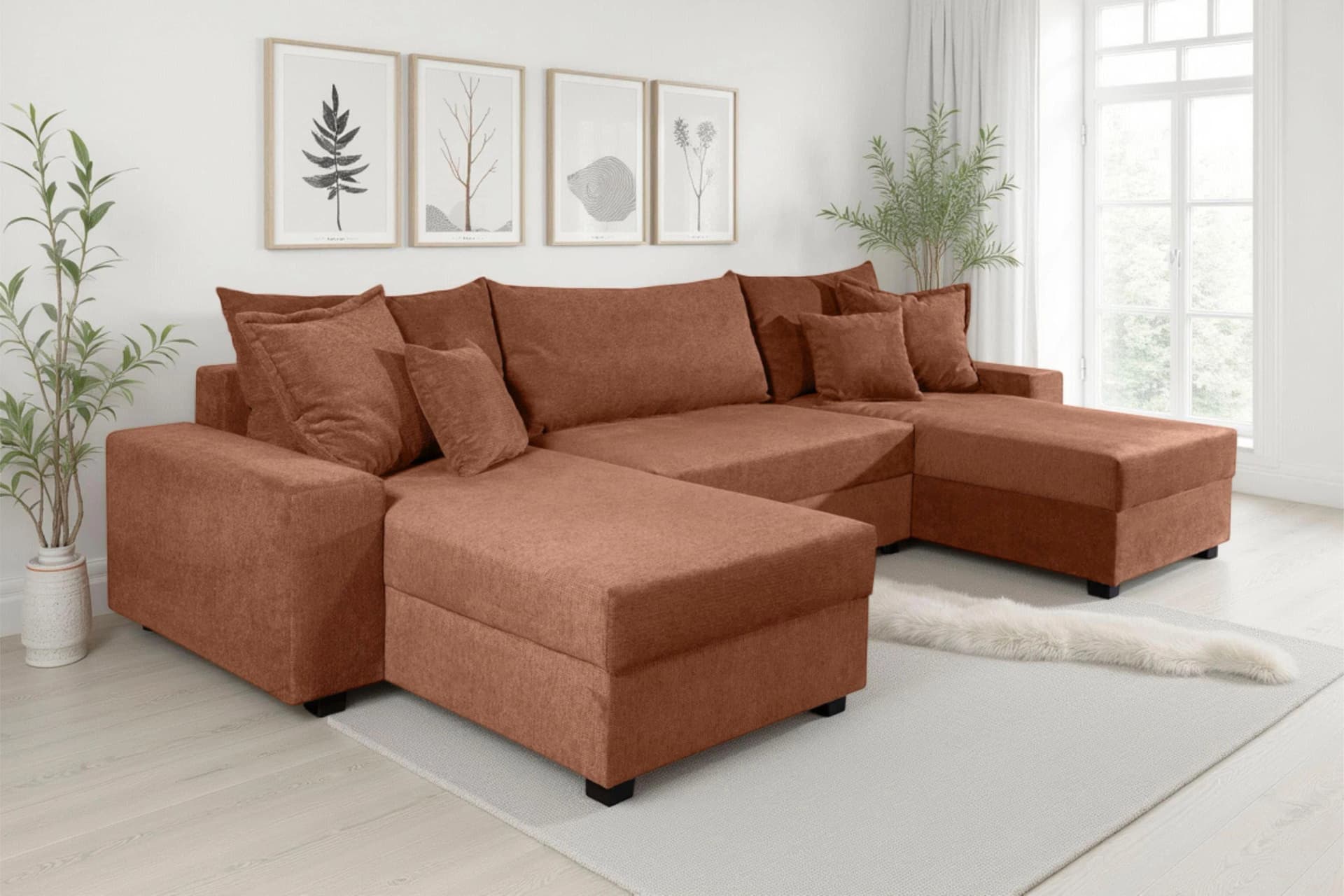 Wohnlandschaft OTTO HOME "Alexa" Terra Federkernpolsterung