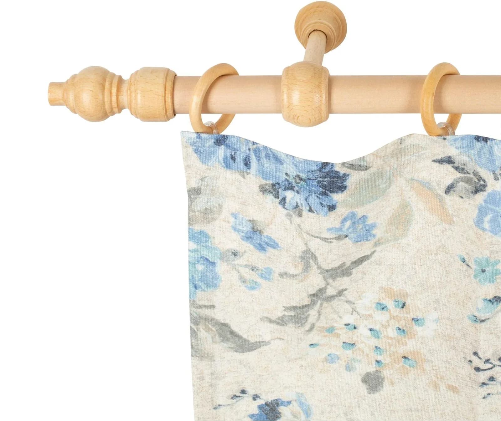 Gardinenstange Filigrano 140 cm Holzwerkstoff Natur SN DECO GROUP