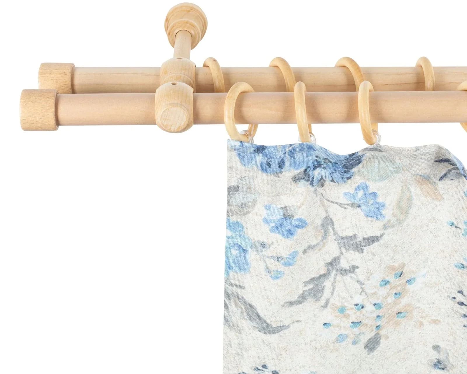 Gardinenstange Cafiro 420 cm Holzwerkstoff Natur SN DECO GROUP