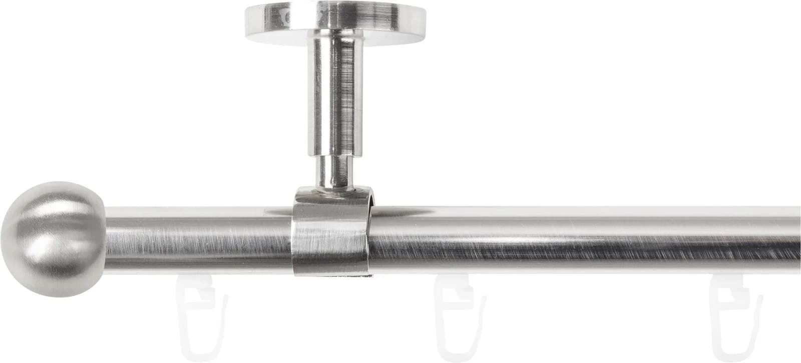 SN DECO GROUP Gardinenstange Innenlauf Straßburg 440 cm Edelstahl-Optik