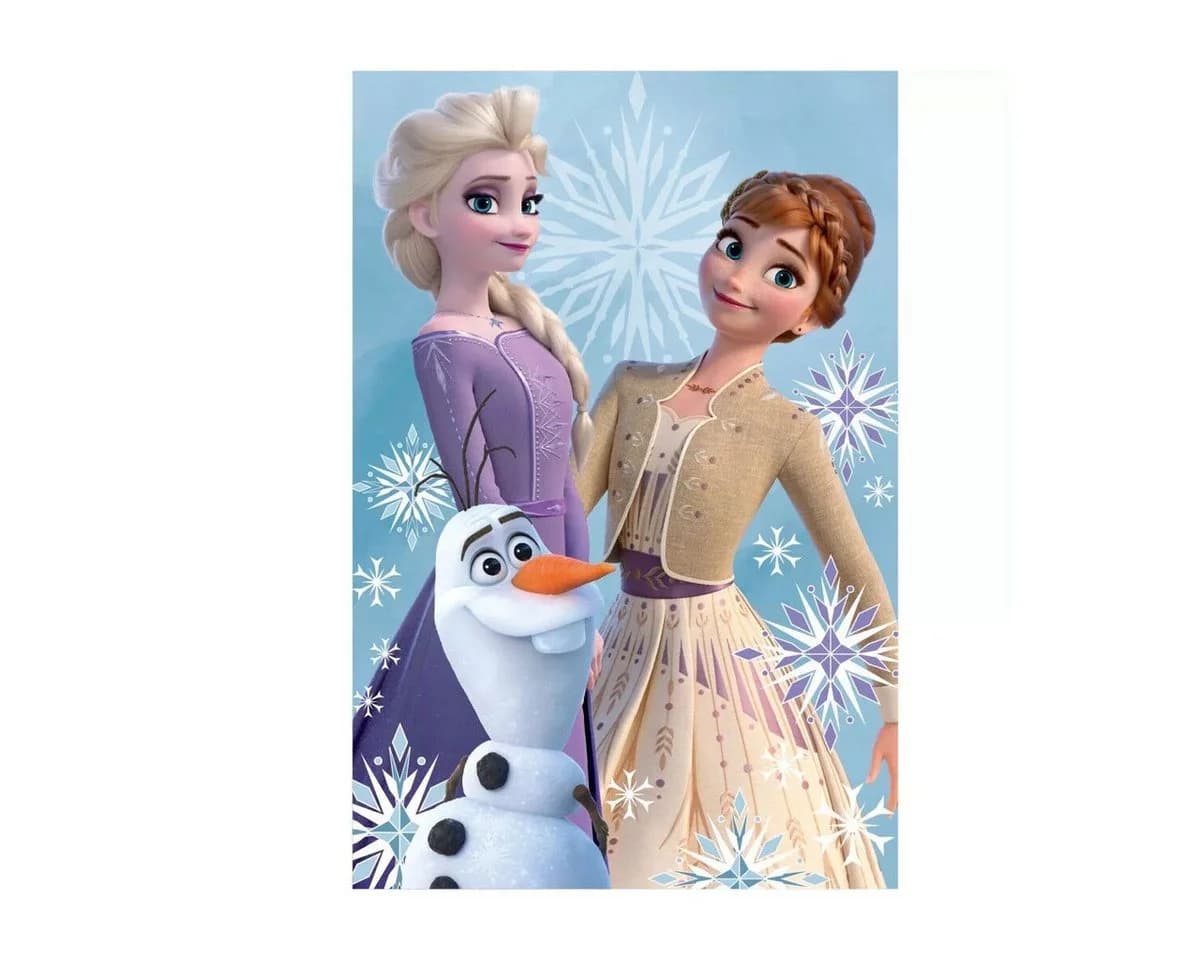 Disney Eiskönigin Olaf and Sisters Fleecedecke Blau 100x150cm