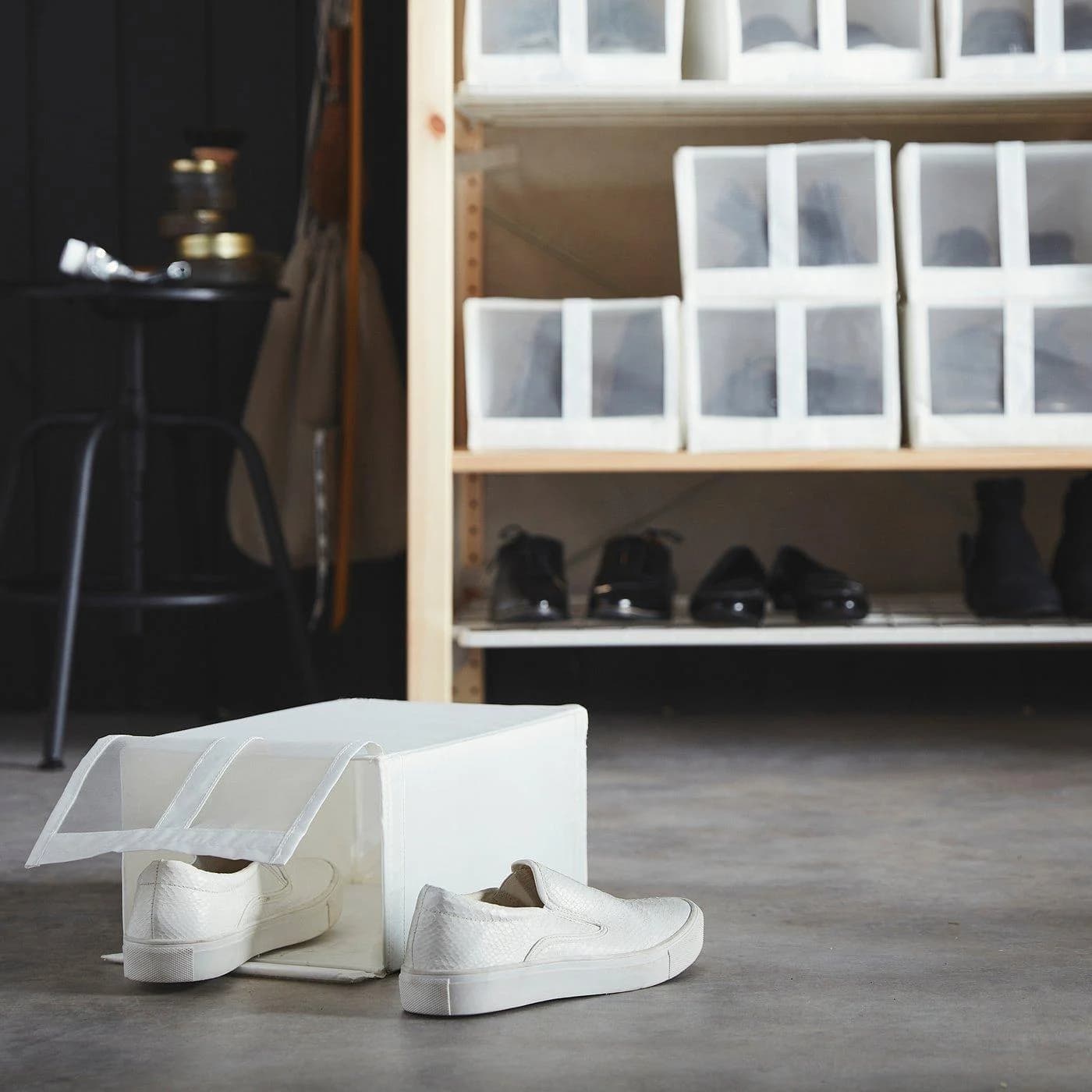 IKEA SKUBB Schuhbox Weiß Kunststoff
