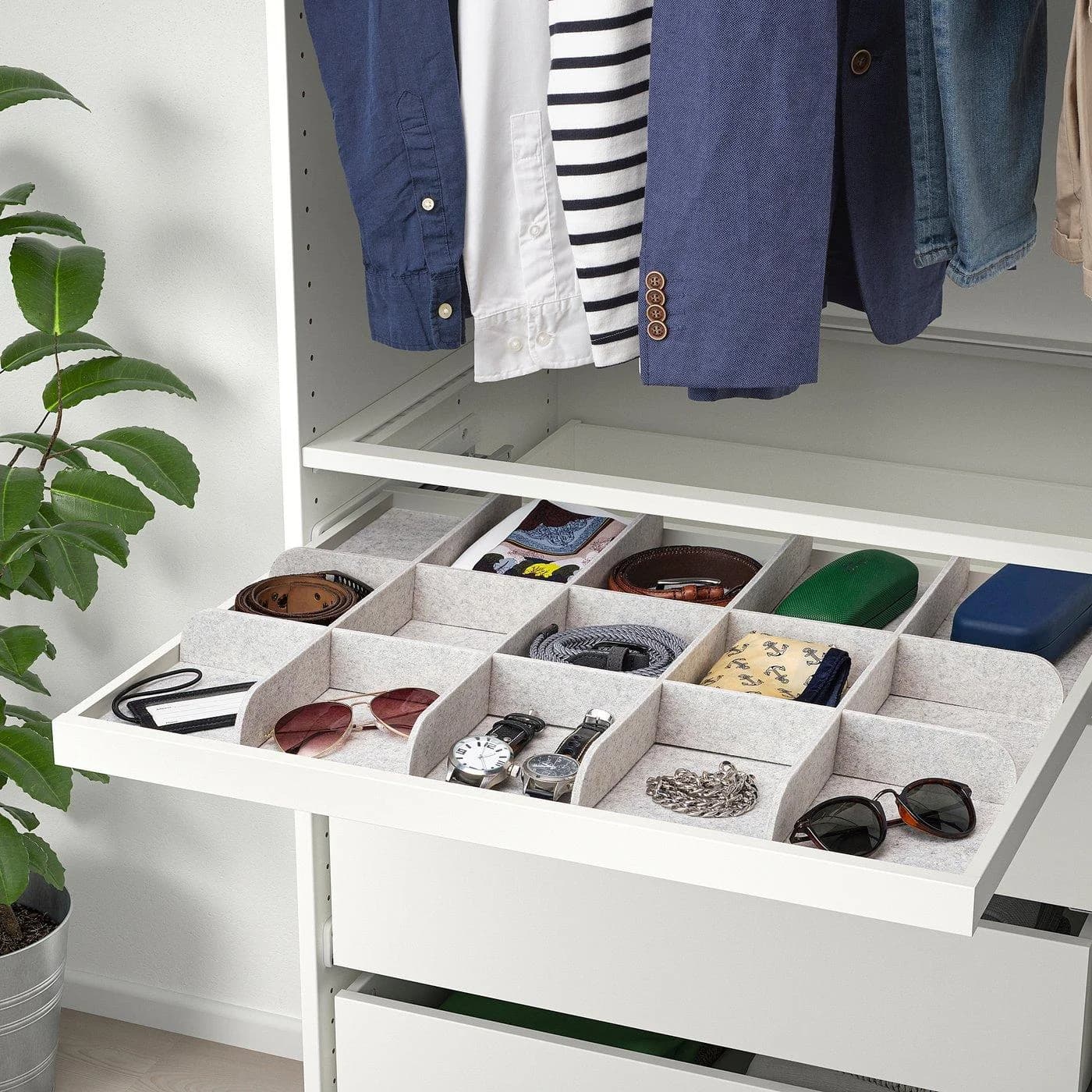 IKEA KOMPLEMENT Trennsteg für Ausziehboden Hellgrau