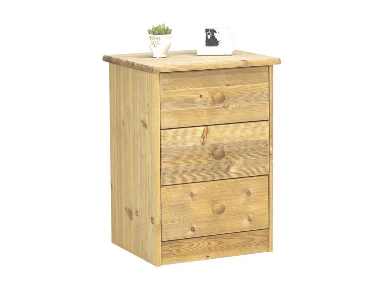 ebuy24 Kommode Nelly 3 Schubladen Gebeizt Modern
