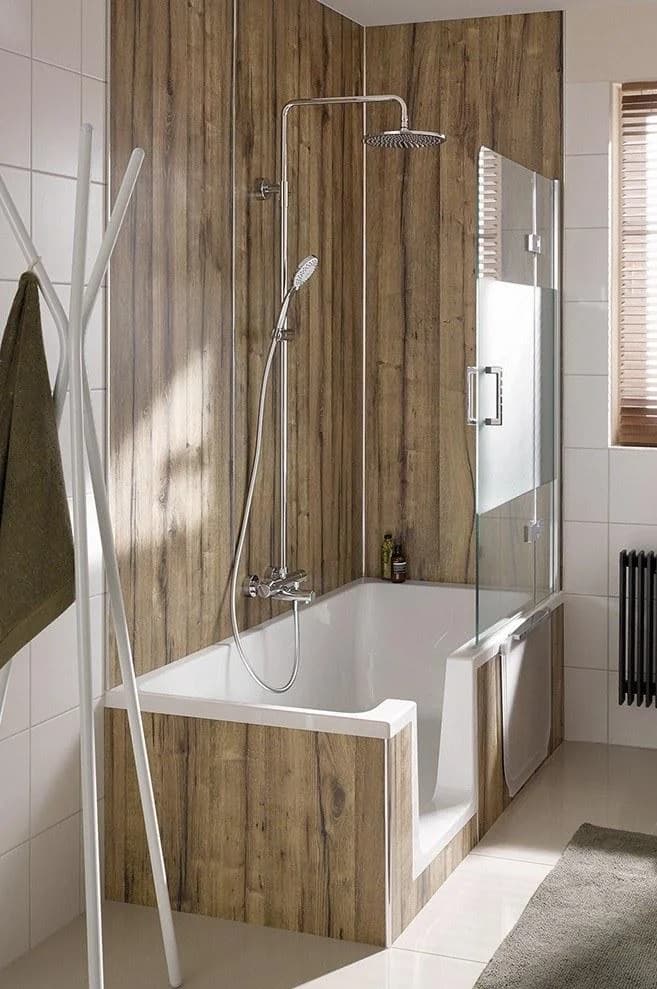 HSK Duschbadewanne Dobla 160x75cm mit Antislip & Montagerahmen