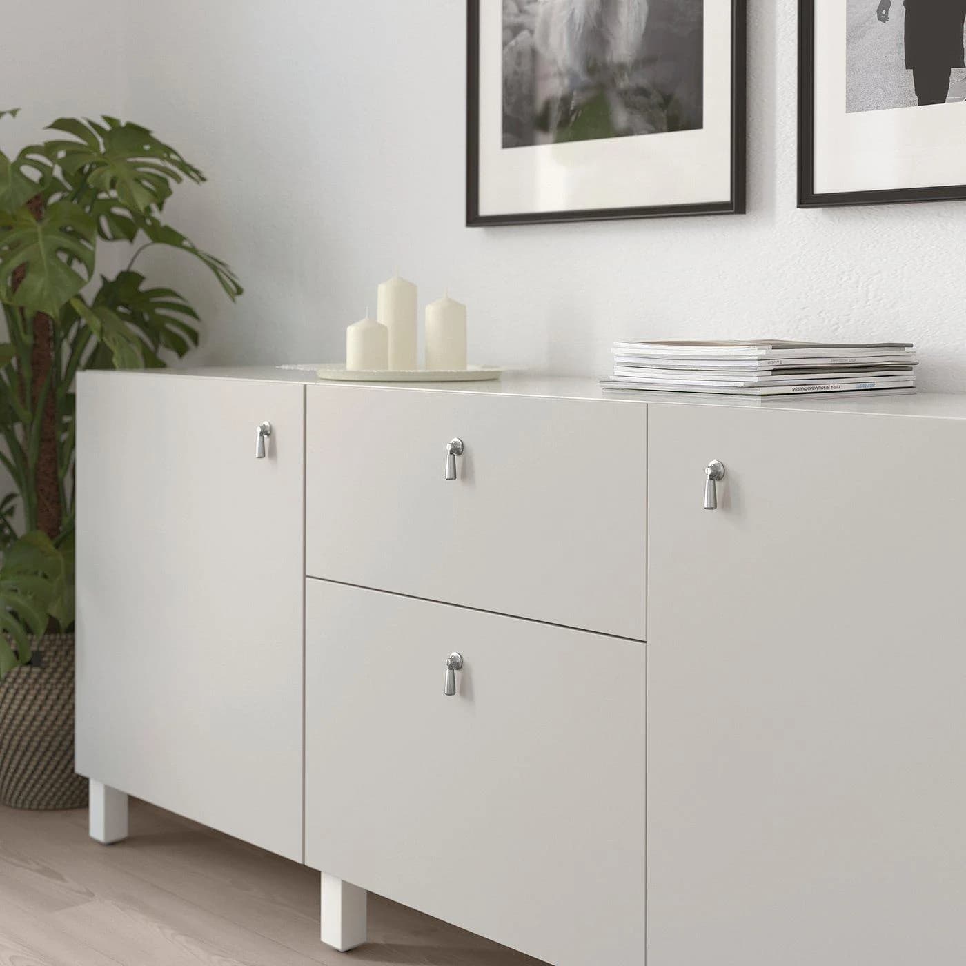 IKEA MOSSARYD Klappgriff Stahlfarben
