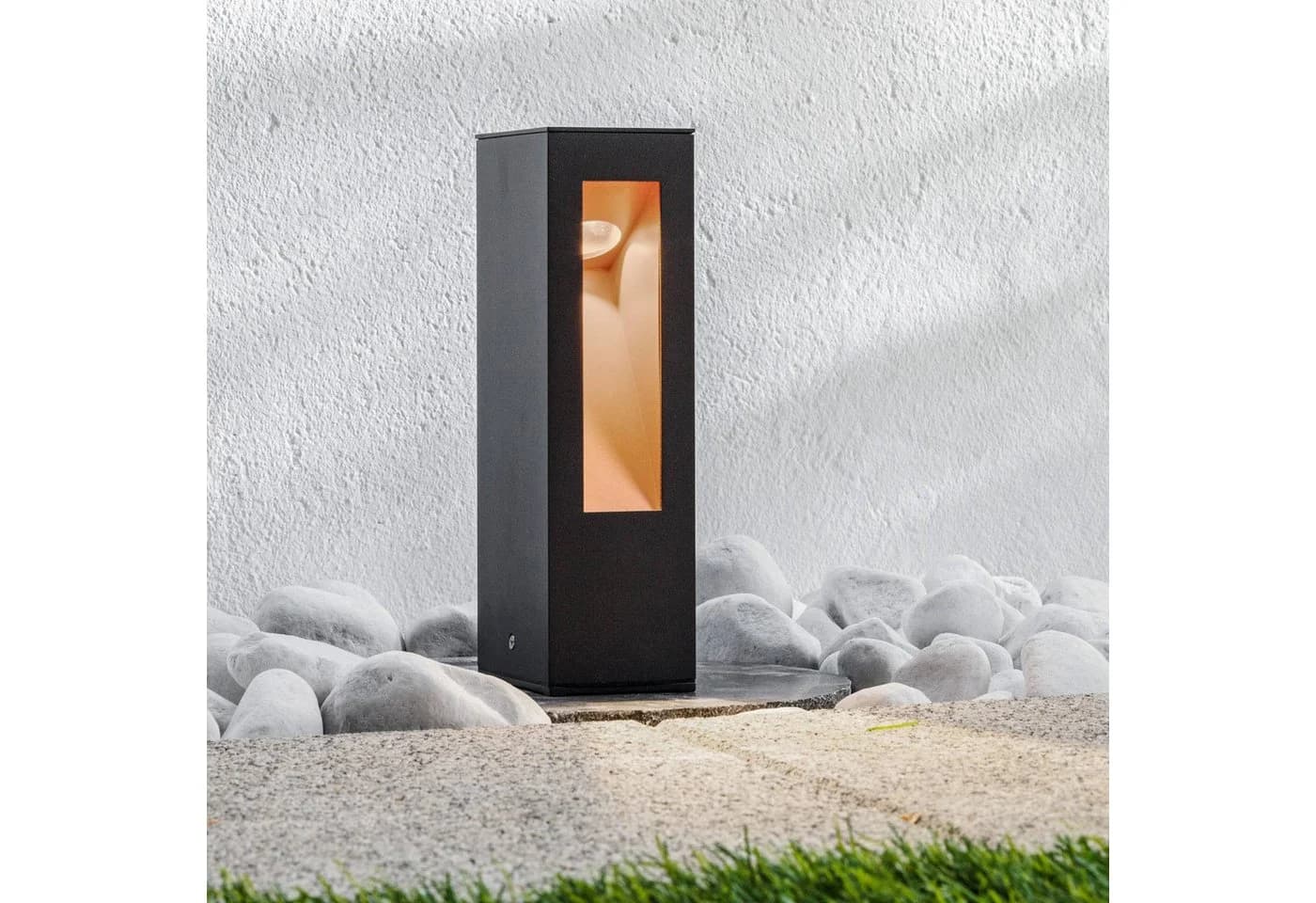 LED-Sockelleuchte Jenke aus Aluminium Gold