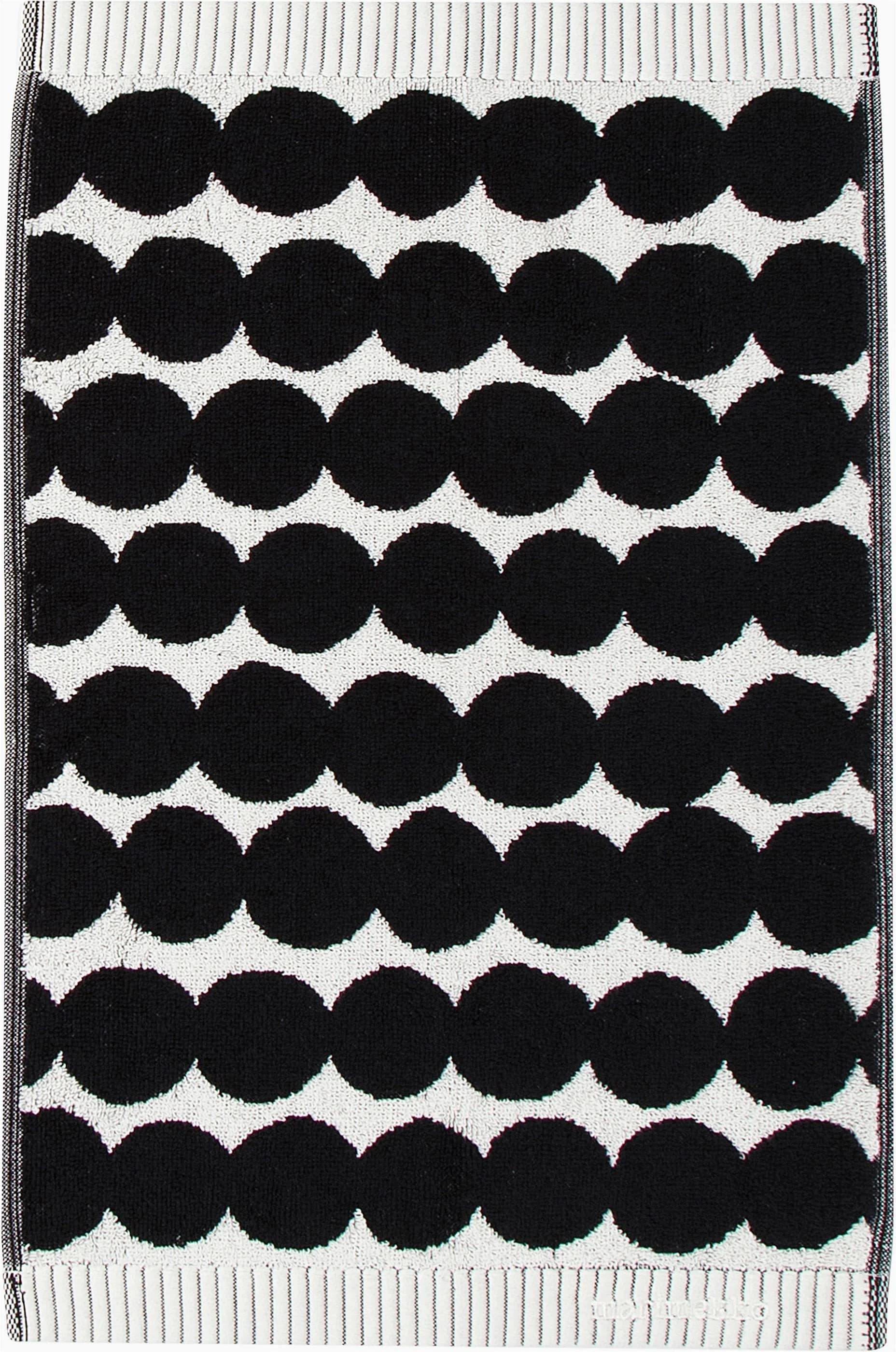 MARIMEKKO Gästehandtuch RÄSYMATTO Schwarz-Weiß Frottee
