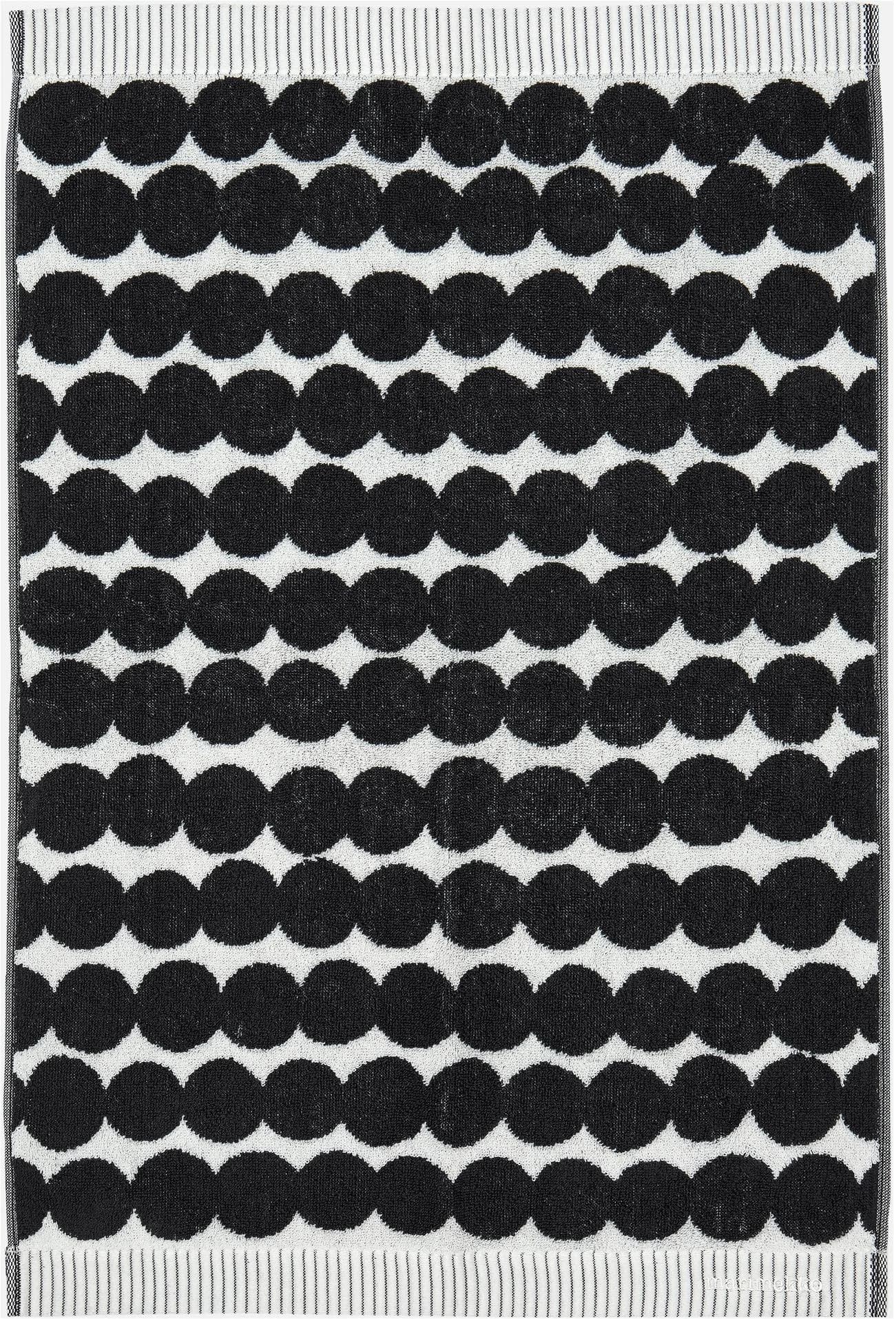 Marimekko Handtuch RÄSYMATTO weiß-schwarz