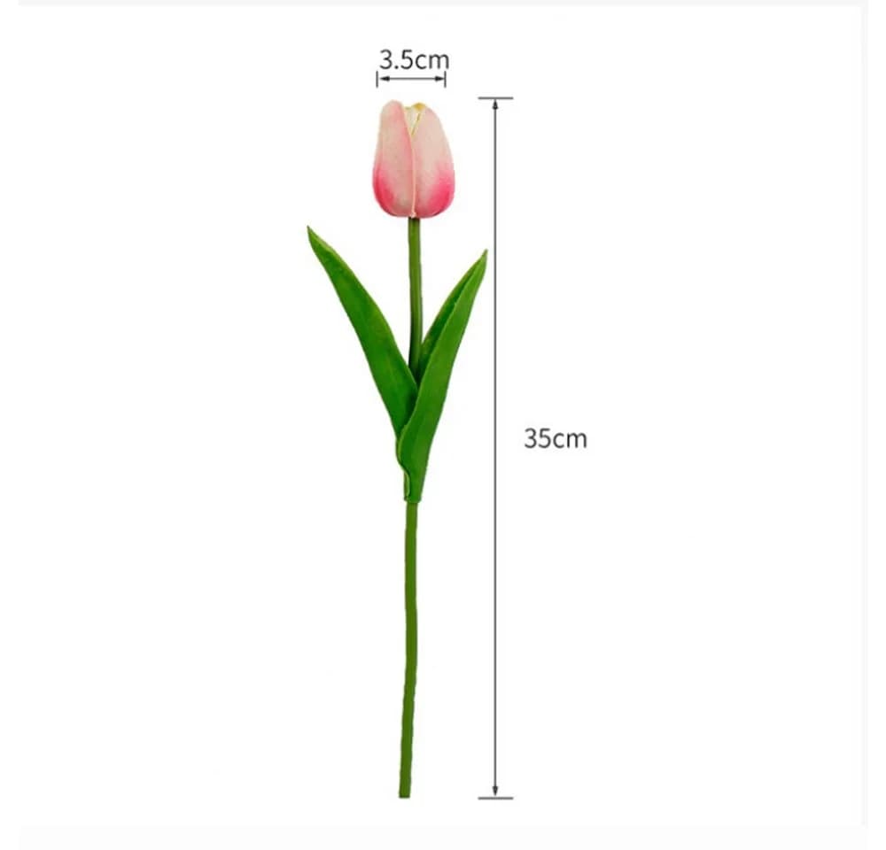 Minicloss Kunstblumenstrauß 10 Stück Künstliche Tulpen Rosa