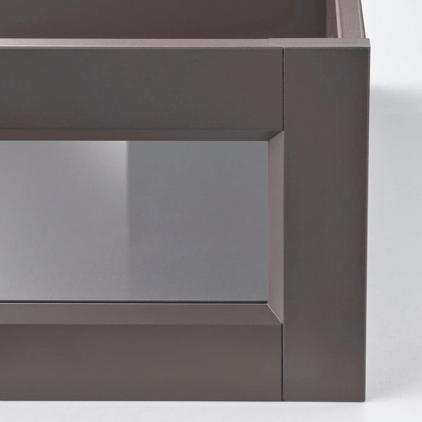 IKEA KOMPLEMENT Schublade mit Glasfrontrahmen Dunkelgrau